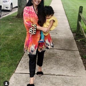 Sapphire M silk top Kurta Kameez